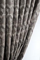 121GD-TON07-PORT SER Портьера MODENA серебряная  275*260см_s2