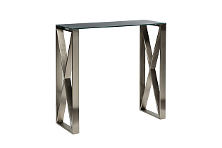 76AR-8165KONS Консоль стекло серое/мат.латунь 80*30*78см_s2