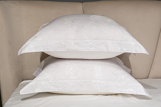 144HF-40509 Комплект наволочек Лоренцо, сатин 400TC,белый, 70*70см (2шт)_s2