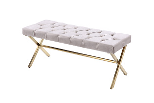 N-2133BANK-BEG Банкетка велюр бежевый cсм_s2