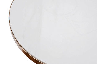 2KF111037-G Стол журнальный с мраморной столешницей d50*62см, цвет опоры золото_s2