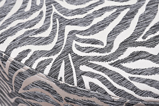 Пуф круглый Мурано(Murano) 80 жаккард принт бежевый Ana-BEG 80*80*33см_s2