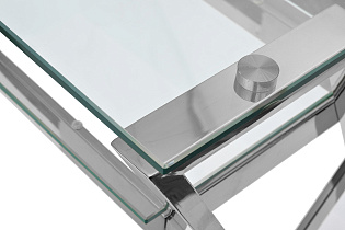GY-17910 Стол письменный стекло прозр/хром 120*60*78см_s2
