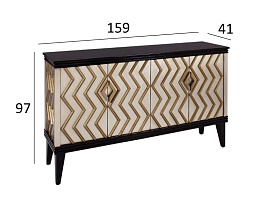 ART-1973-S Комод со столешницей из натуральн. камня 159*41*97см_s2