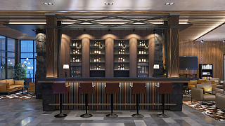 Меблировка ресторана <br>в апарт-отеле «Snega» на Красной поляне 0(превью)