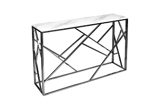 GY-CST2051214BLSM Консоль иск.мрамор/темн.хром 30*115*78см_s2