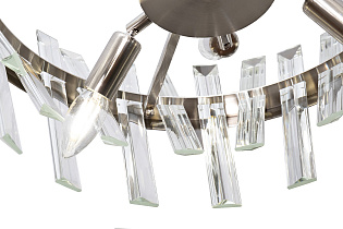92EL-YG02120-6P Люстра потолочная хром, стекло прозр., d60*h.100см_s2