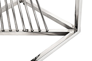 13RXET8083M-SILVER Стол журнальный стекло черн/серебро 38*38*50_s2