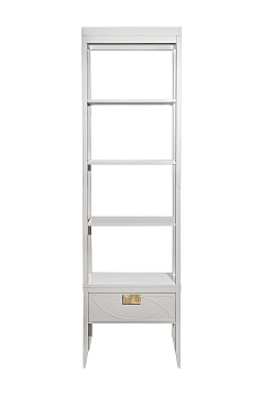 151SV-000017 Шкаф-витрина открытый бежевый 60*158*40см_s2