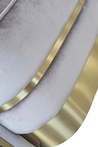 87YY-1890-2 BRN Диван двухместный велюр серо-коричн. 156*91*83см_s2