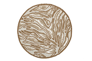 150ARF-22324 Салфетка сервировочная Саванна,бисер,золото d35см_s2