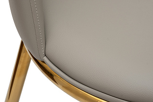 76AR-24005 Стул экокожа бежевый/золото 48*56*86см_s2