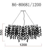 86-80681 Люстра d.120*45 см, металл цвет золото_s2