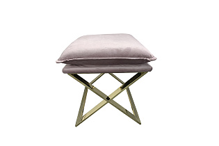 N-OT-188 PI GO Банкетка велюр розовый/золото 47*45*46см_s2