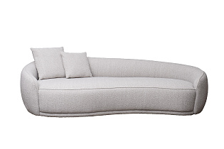 Диван трехместный Тулон(GD/Toulon) (левый) бежевый букле Orso-BEG 257*119*72см_s2