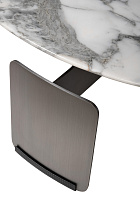 160KD-26500 Стол журнальный, мрамор Arabescato Corchia d90*28см_s2