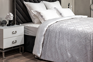 177HON-19260 Покрывало Квадро серое 240*260_s2