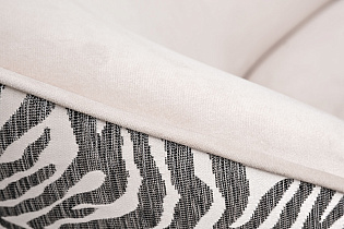 Кресло Капри Базовая(Capri Basic),бежевый/принт Colt002+Ana-Beg 80*90*82см_s2