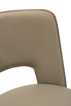 163YH-16574 Стул барный экокожа бежевый+бронза 43*46*93см_s2