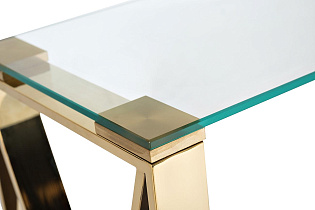 47ED-CST008/80GOLD Консоль прозр.стекло/золото 80*30*78см_s2