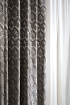 121GD-TON07-PORT SER Портьера Модена (MODENA)серебряная  275*260см_s2