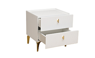 GD-00003 Тумбочка прикроватная Doria белая 50*40*55см_s2