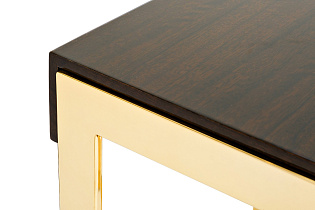 84HB-12STOL/ZH Стол журнальный тиковый шпон/лак, золото 40*40*50см_s2