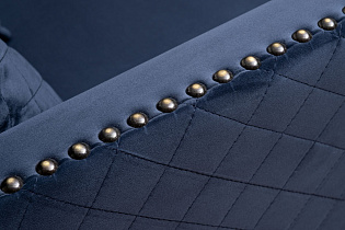 Диван Sorrento 220 трехмест., велюр т.синий Colt034 220*101*88см_s2