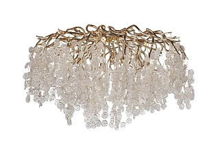 86-9018/800 Люстра Tenera круглая шампань d80*h40см_s2