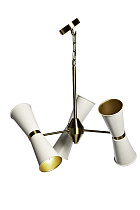 92EL-YG02125-3P Люстра потолочная латунь/матовый бел. d50*h.80см_s2