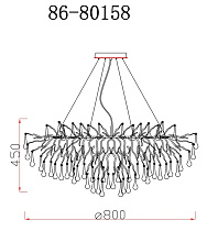 86-80158 Люстра d.80 h.32см, металл цвет золото_s2