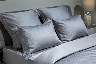 130HB-DC220200-POD JAC SER Пододеяльник сатин жаккард Серпенте серый 200*220_s2