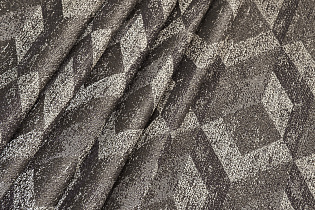 121GD-TON07-PORT SER Портьера MODENA серебряная  275*260см_s2