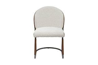 160KD-80070 Стул обеденный, экокожа кремовый/терракота 63*54*83см_s2