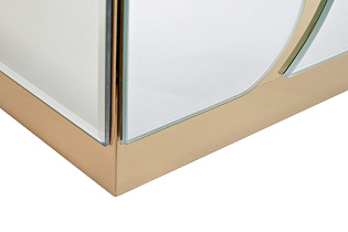 KFG199 Тумба зеркальная с золотым декором 61*42*59см_s2