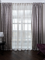 121GD-HOUST100-PORT SER Портьера HOUSTON серая 275*260см_s2