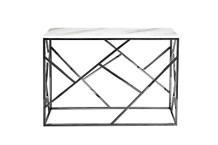 GY-CST2051214BLSM Консоль иск.мрамор/темн.хром 30*115*78см_s2