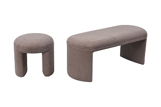 N-55800 Пуф TEDDY серый d43*45см_s2