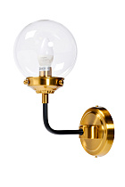 K2KG0521W-1 Бра Сфера (Simple) S латунь, стекло прозр. 15*23*h32 см_s2