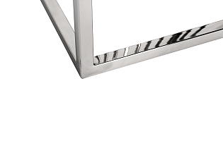 13RXET8083M-SILVER Стол журнальный стекло черн/серебро 38*38*50_s2