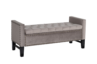 Alice BG Банкетка открывающаяся велюр бежевый 127*50*56см_s2