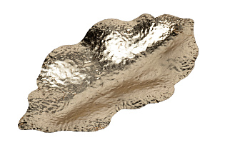 37SM-88050 Тарелка декоративная цвет золото 36,2*21*7см_s2 1 (превью)