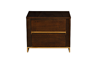 84HB-237TUMB Тумбочка тиковый шпон/лак, золото 60*42*50см_s2