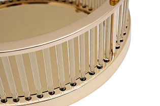 2K299500-SG Поднос декоративный с золотыми бортами d35см_s2