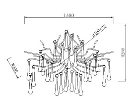 86-80153 Бра 50*40см, металл цвет золото_s2