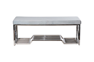 47ED-010BAN-GLB Банкетка голубой велюр/хром 120*40*47см_s2