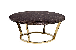 33FS-CT20C05-PG Стол журнальный Темный Император (Dark Emperador) d100*40,6см_s2