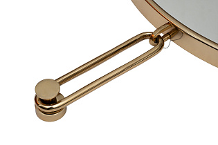 79MAL-9206-100G Зеркало на подвесе рама металл. цвет золото d77см_s2