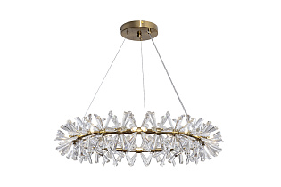 92EL-80241 Люстра подвесная латунь, стекло прозр. d60см_s2