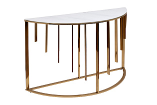 GY-00003 Консоль мрам.стекло/золото 120*40*80см_s2